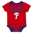 thumbnail image 2 of Infant & Newborn Outerstuff Philadelphia Phillies All Day Play Three-Piece Bodysuit Set, 2 of 4