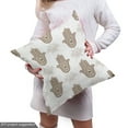 thumbnail image 4 of Ambesonne Hamsa Fabric by the Yard Upholstery, Mandala Inspired Motif, 2 Yards, Caramel, 4 of 4