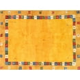 thumbnail image 1 of Ahgly Company Indoor Rectangle Contemporary Orange Abstract Area Rugs, 5' x 8', 1 of 6
