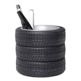 thumbnail image 2 of Pouches For Organization Foreign Trade Creative Office Supplies Decoration Pen Holder Tire Shape Gift Desktop Storage Pvc Tire Pen Holder, 2 of 7