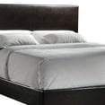 thumbnail image 4 of Contemporary Style Leatherette California King Size Panel Bed, Dark Brown, 4 of 5