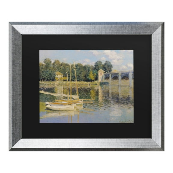 Trademark Fine Art 'The Bridge at Argenteuil' Canvas Art by Monet