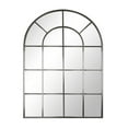 thumbnail image 3 of BEAUTYPEAK 40" x 30" Arched Windowpane Mirror Decor Wall Mirror, Black, 3 of 8