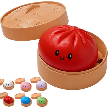 Zoytoys Glitter Dumpling Glitter Dumpling Squishy Box Dumplings Squishy Anxiety Relief Fidget Soft Squeeze Decompression Dough