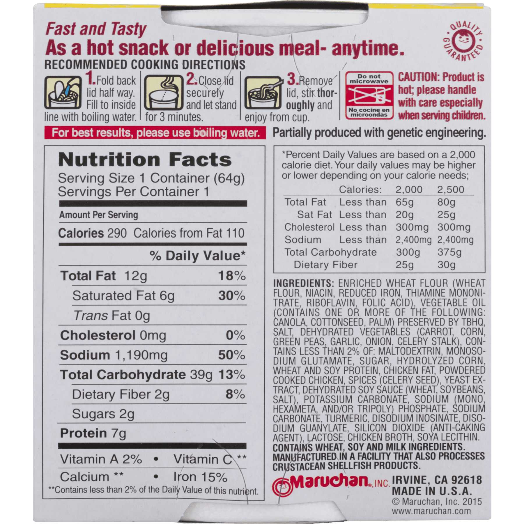 Top 20 Cup Noodles Nutrition Home Family Style And Art Ideas