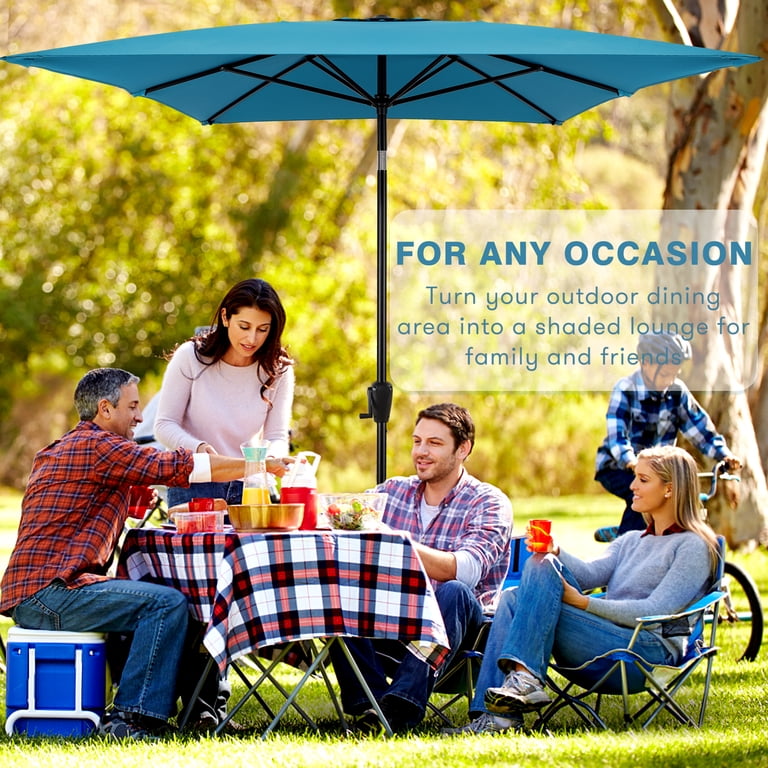 hand crank patio umbrellas & Tilt Rectangular Umbrella Elevate your outdoor space with the Northlight 10 Best Choice Products 10ft Outdoor