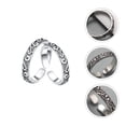 thumbnail image 2 of 2Pcs Retro Fashion Rings Decorative Couple Rings Romantic Finger Rings Gifts, 2 of 7