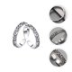 thumbnail image 1 of unbranded 2Ud Anillos Retro De Pareja En Cobre Plateado Anillos Decorativos Románticos Para Accesorios De Mano, 1 of 8