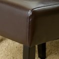 thumbnail image 4 of Tate Brown Bonded Leather Dining Chair (Set of 2), 4 of 5