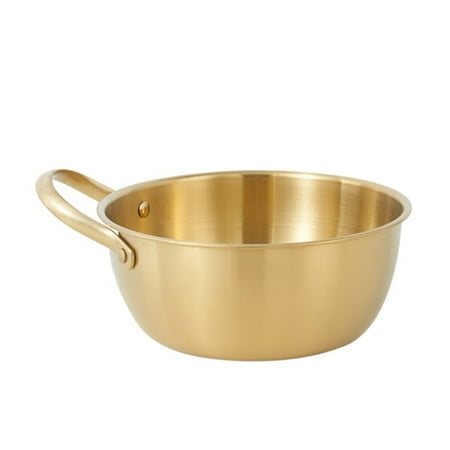 

Stainless Steel Mixing Bowl With Handles Easy To Clean AndFor Cooking And Baking Preparation