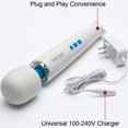 thumbnail image 3 of Magic Wand Massager Rechargeable HV-270 Cordless Soft Silicone Head for  Muscle Vibrations, 3 of 4