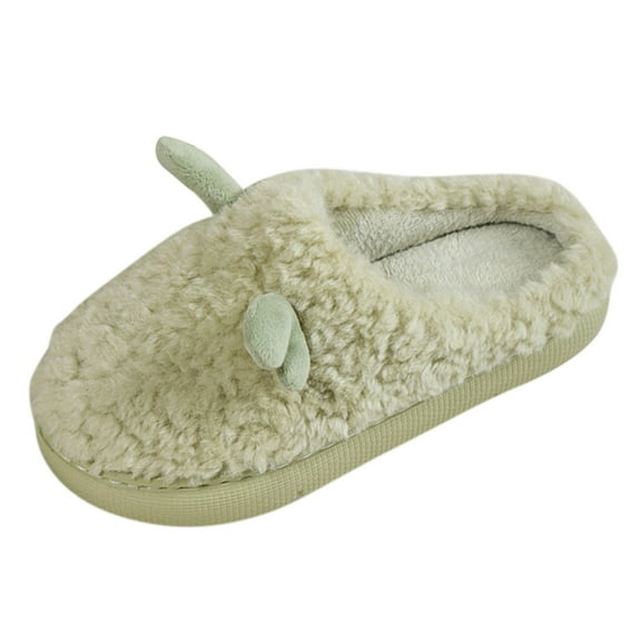 Vedolay Women Slippers 2023 Winter Warm Slipper Indoor Outdoor Slippers Green,40-41