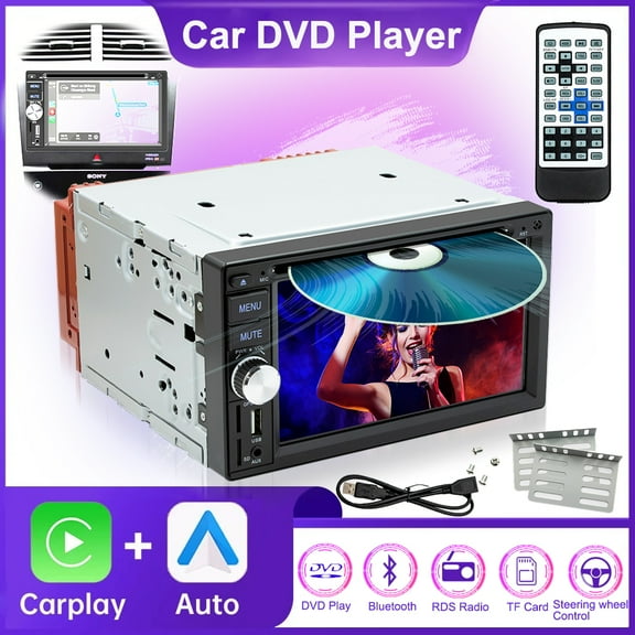 6.2'' 2 Din Universal Car DVD Player CD Radio FM Radio Bluetooth MirrorLink HD MP5 Player
