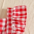 thumbnail image 6 of Sopiago Baby Girl Clothes Summer Outfit Newborn Strawberry Bow Ruffle Sleeveless Tulle Romper Dress Cute Infant Onesie Red,0-3 Months, 6 of 6
