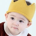 thumbnail image 1 of unbranded Crown Hat Baby Amarillo De Con Fina Y Material Cálido, 1 of 8