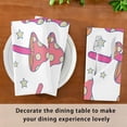 thumbnail image 6 of GZHJMY Set of 6 Magic Mushrooms Satin Napkin Square 20 Inches Table Napkins Soft Smooth Decorative Napkins for Wedding Banquet Party Decoration, 6 of 6