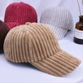 thumbnail image 2 of CoCopeaunts Corduroy Baseball Caps for Women Autumn Winter Hats for Women Snapback Hat Female Hip Hop Cap Gorras Bone Casquette Gorro, 2 of 6