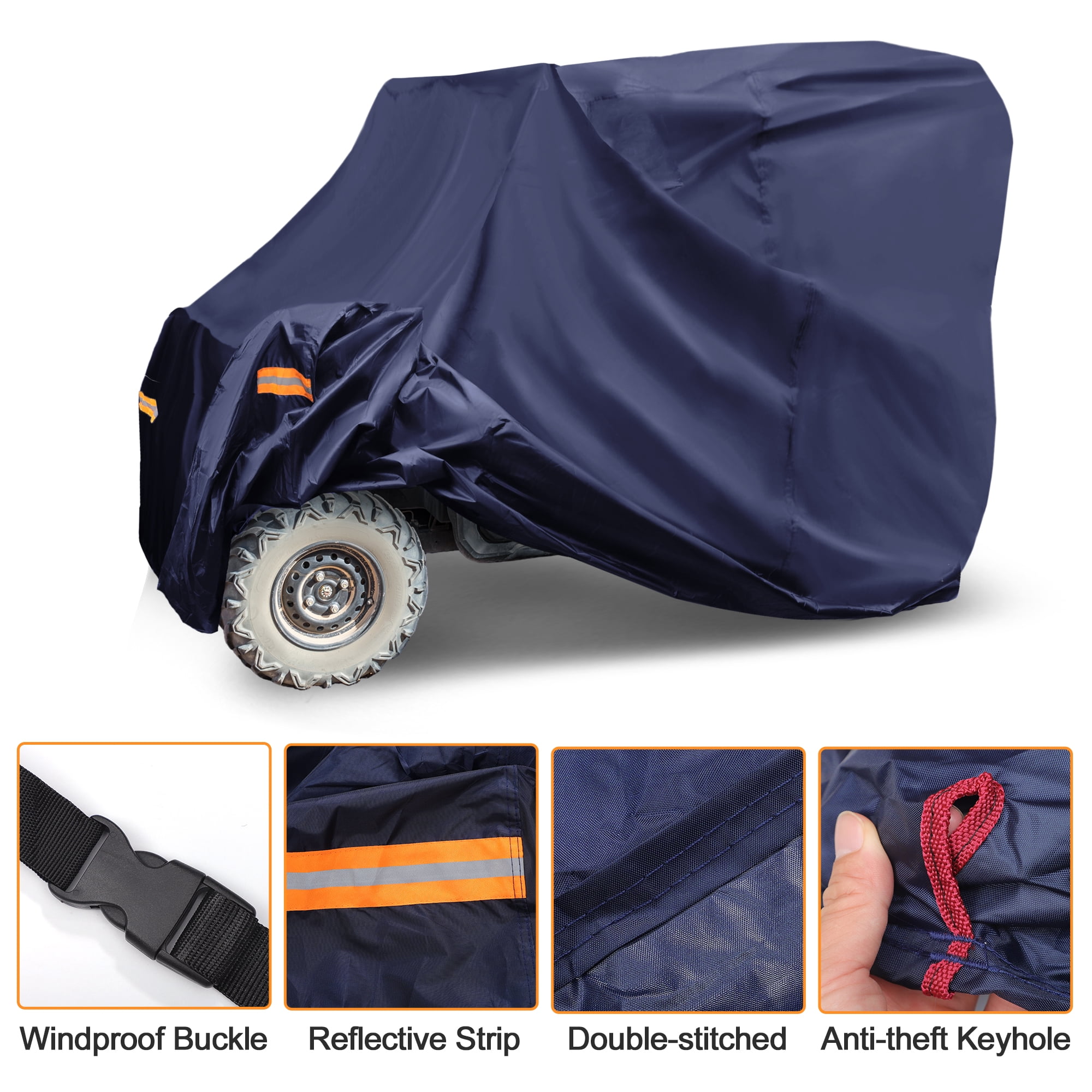 Unique Bargains Waterproof UTV Cover for Honda Pioneer 700 Navy Blue