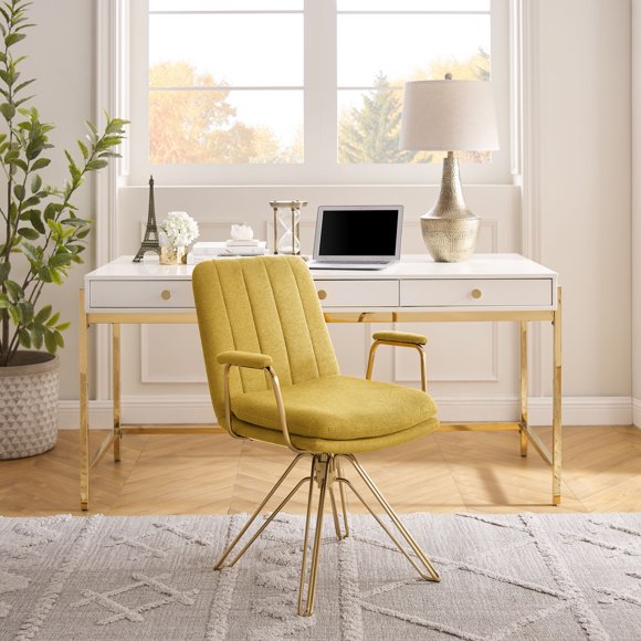 Mid Century Modern Desk Chair No Wheels