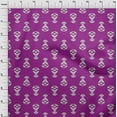 thumbnail image 4 of oneOone Cotton Poplin Purple Fabric Block Sewing Craft Projects Fabric Prints By Yard 56 Inch Wide-2C, 4 of 5