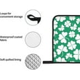 thumbnail image 5 of Saint Patrick Day Oven Mitts and Pot Holders 4 Pcs Sets for Kitchen, Cooking Gloves Heat Resistant Oven Mitt Gloves Non Slip Potholders BBQ Gloves for Baking, Grilling, BBQ, 5 of 6