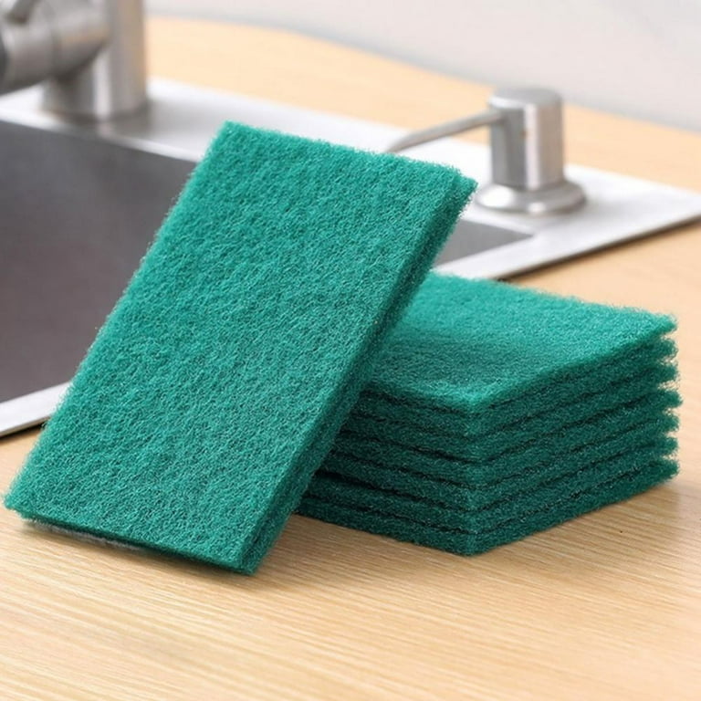 Jetec Scrub Pads Scouring Pads Sponge Dish Scrubber Scouring Pads Cleaning  Non Scratch Pads for Kitchen Scrubbers Dishes Cleaning (Blue, 40 Pieces)