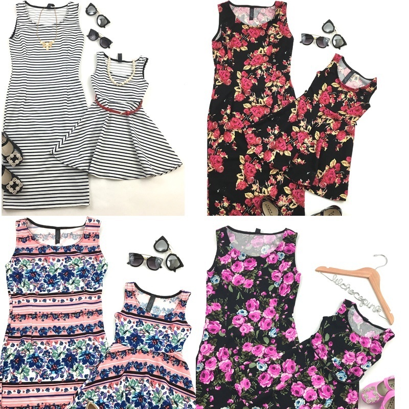 mother daughter matching summer dresses