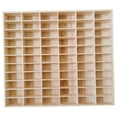 thumbnail image 2 of MERIGLARE 1/60 Wooden Toy Car Display Rack Wall Mount Versatile Storage Box Figures Display Cabinet Organizer for Mini Dolls Home Store without lid, 2 of 9