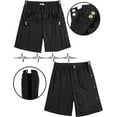 thumbnail image 2 of Unisex Tear Away Shorts Mens Post Surgery Adaptive Clothing Leg Side Open Shorts Soft After Surgery Hospital Gowns, 2 of 8