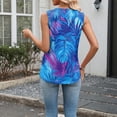 thumbnail image 5 of Womens Tank Tops Sleeveless V-Neck Floral Print Tops Casual Trendy Summer Vacation Holiday Shirts, 5 of 5