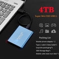 thumbnail image 4 of Mini Portable SSD USB High Speed Portable Solid State Drive External Hard Drive Type-C Laptop, 4 of 4