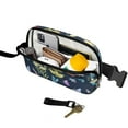 thumbnail image 2 of Chic Botanical Fanny Pack – Floral Waist Bag with Wild Garden Bloom, Bees, & Watercolor Nature Design, 2 of 4