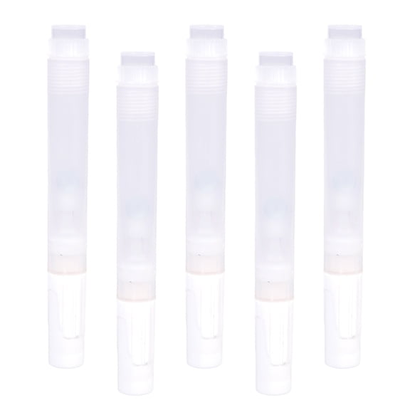 5Pack Refillable 6.5mm Round Nylons Tip Paint Markers For Artists And Enthusiasts
