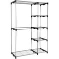 Mainstays Wire Shelf Closet Organizer, 2Tier, Easy to Assemble