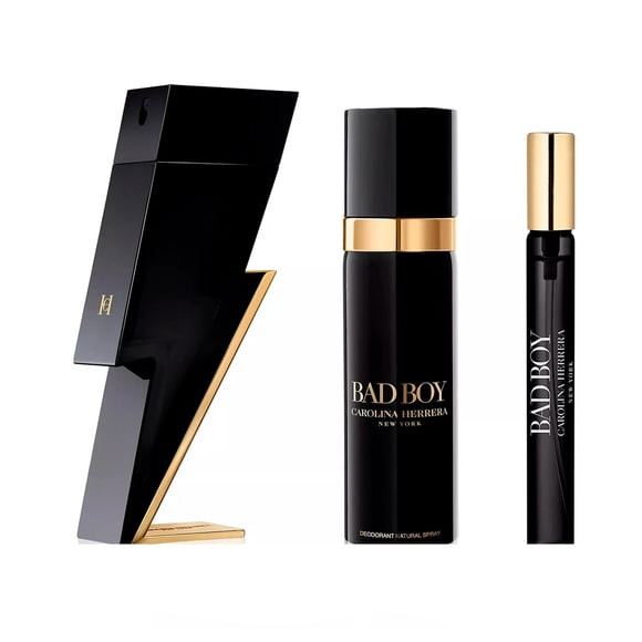 Set de regalo de perfume Carolina Herrera Bad Boy para hombre 100ml