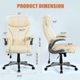 thumbnail image 3 of Ergonomic Office Chair, Comfy Computer Desk Chair, (White), 3 of 7