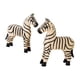 thumbnail image 3 of Juego de 2 figuras de cebra de madera, originales figuras decorativas para el hogar, para decorar una estantería, un mueble o la oficina. Ideales como, 3 of 9