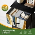 thumbnail image 6 of Kanworse 4 Drawer Fabric Dresser for Bedroom Abstract luxury marble art marbling Chests of Drawers for Closet Organizers Storage, 6 of 8