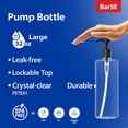 thumbnail image 2 of Botellas de champú de 1 litro (paquete de 2) Bar5F PETE1 sin BPA con bombas, 2 of 6