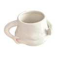 thumbnail image 3 of Taza de café, taza de jugo de leche de cerámica de gran tamaño con asa, linda taza para beber de viaje, taza de té para regalo de oficina de, 3 of 9