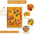 thumbnail image 5 of Happy Fall Pumpkin Garden Flag 12.5x18 Inch small Double Sided House flag Autumn Burlup Rustic Yard Outdoor Decor, 5 of 5