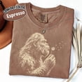 thumbnail image 6 of Comfort Colors Bigfoot Dandelion Shirt, Vintage Sasquatch Nature Tee, Woodland Cryptid Graphic T-Shirt, Outdoor Adventure Gift, 6 of 7