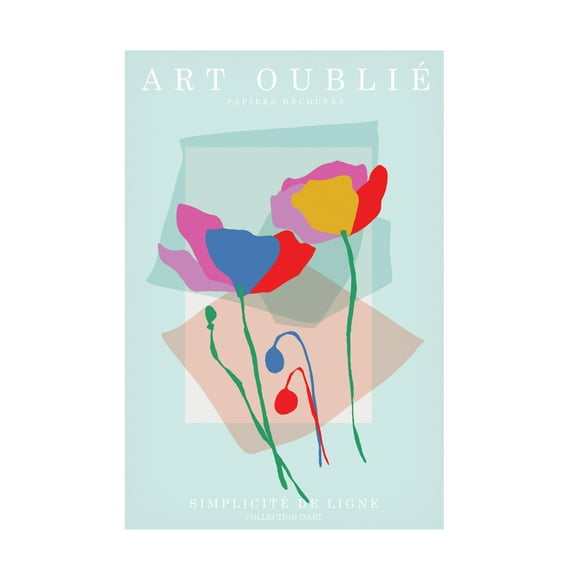 Canvas Wall Art - Incado 'Line Simplicity' Wall Art for Living Room, Bedroom, or Office Décor by Trademark Fine Art - 12 x 19 Inches