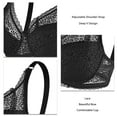 thumbnail image 3 of Lace , Adjustable Shoulder Straps Deep V Breathable Push Up   For Daily Wear Purple,Black,Skin Color,Blue, 3 of 6