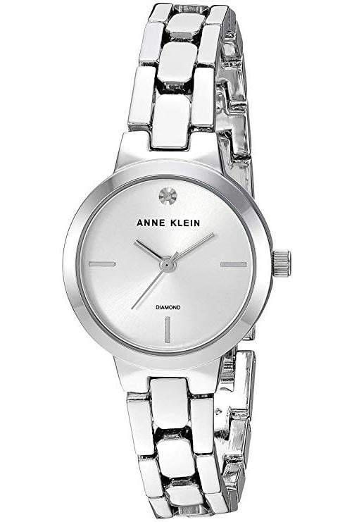 Anne Klein DiamondAccented SilverTone Ladies Watch AK3235SVSV