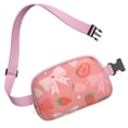 thumbnail image 3 of Fanny Packs for Women Fashion Waist Packs Bag with Adjustable Strap Strawberry Bow Hands Free Running Belt for Jogging for Travel Daily Leisure Strawberry Bow, 3 of 7