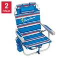 thumbnail image 1 of Tommy Bahama Adjustable Backpack Beach Chair - 2 Pack, 1 of 3