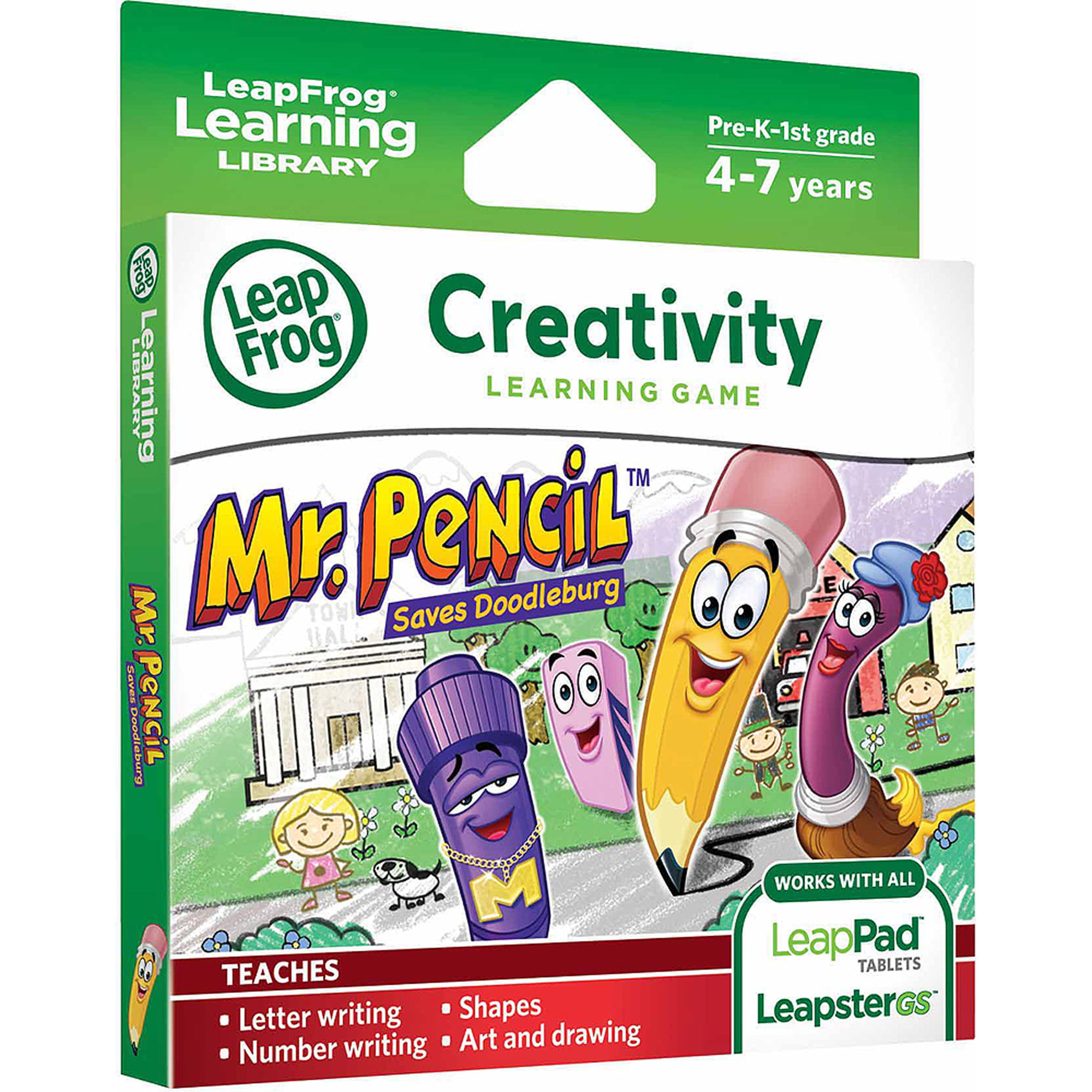 New LeapPad Learning Game Mr Pencil Saves Doodleburg Leapfrog Explorer 
