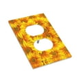 thumbnail image 3 of Kll 3d Sunflowers Wall Plate,Gloss Finish,Standard Size 1 - 5" X 3", Polycarbonate Thermoplastic,Electric Receptacle Plug Covers, 3 of 8