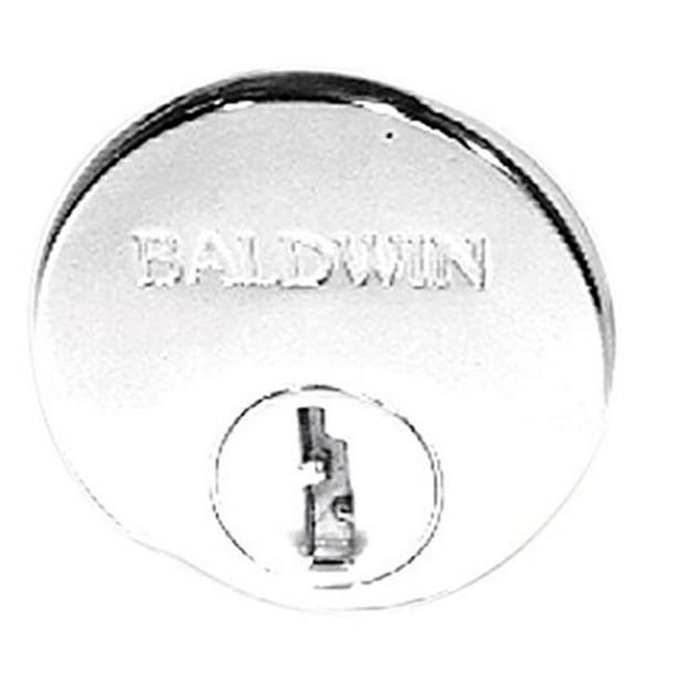 Baldwin 6761264 Faux Col de Garniture de Cylindre Décoratif&44; Chrome Satiné